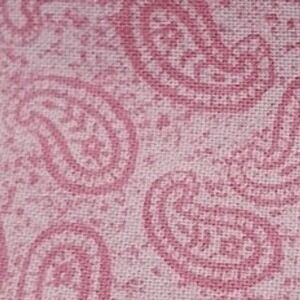 Pink Paisley‎ Fabric Prewashed Ironed Cotton Sewing Quilting Material 1+ Yard